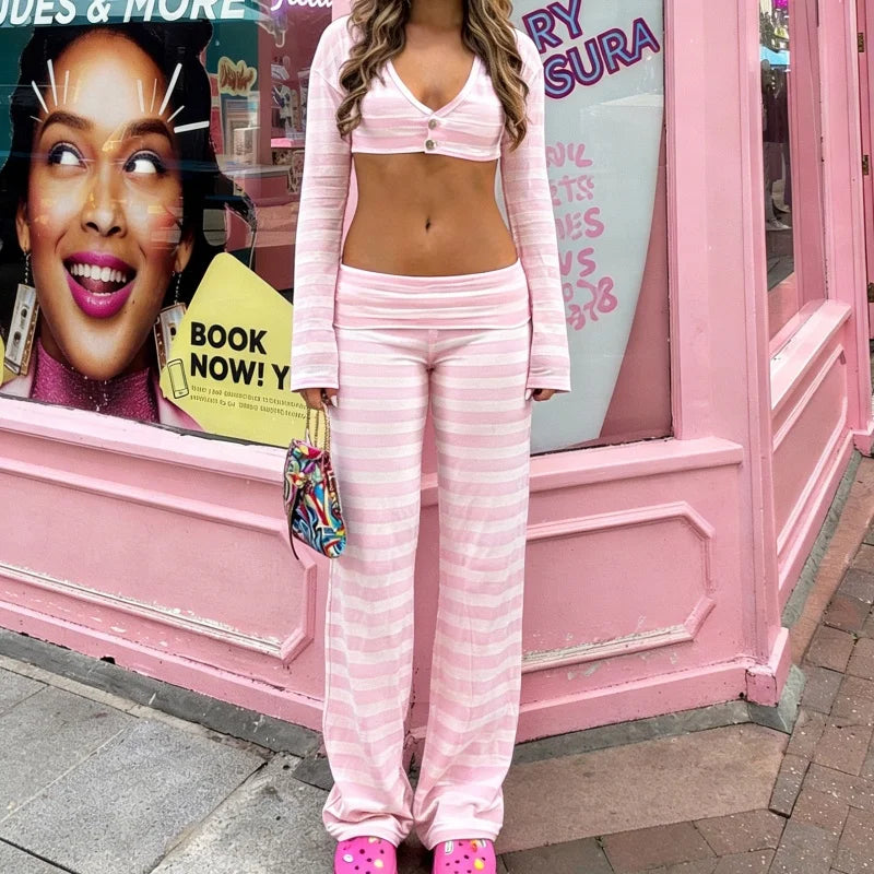 Y2K Dream: The Fold-Over Flare Lounge Pant